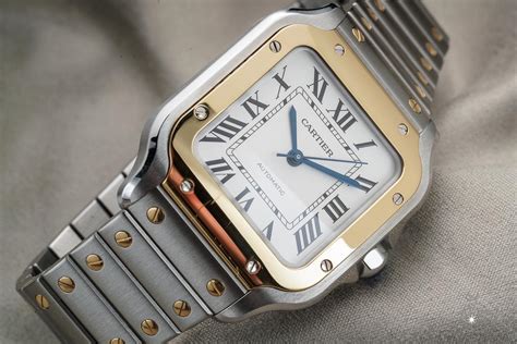 santos de cartier watch fake|cartier santos diamond bezels.